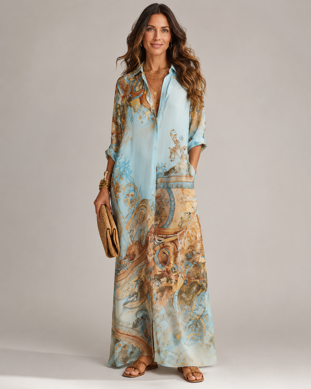 Lorna | Abito Chemisier Mediterraneo