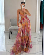 Claudia -™ Encantador vestido largo con estampado floral