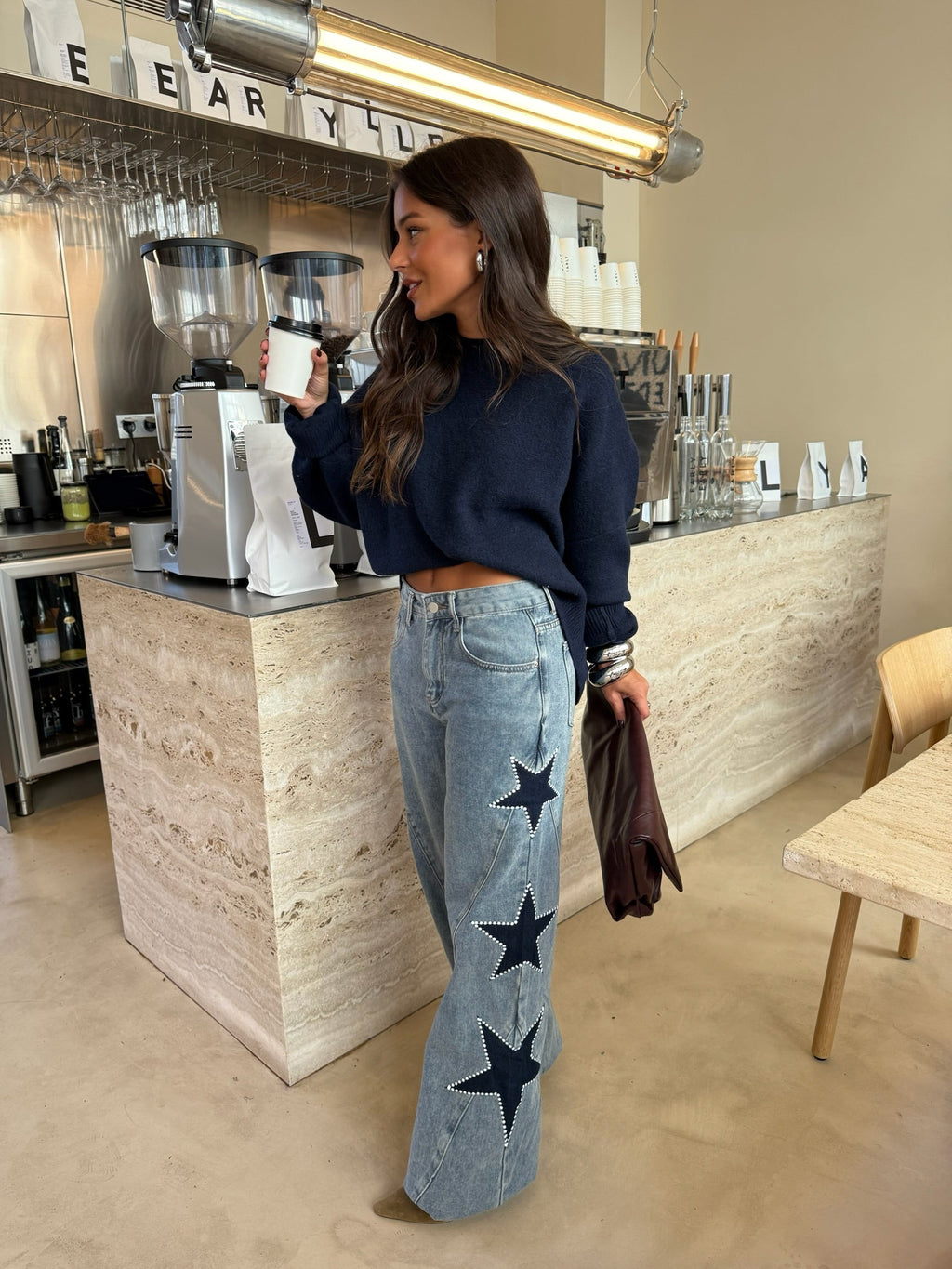 Melisa™ | Jeans Casual rectos de estrellas