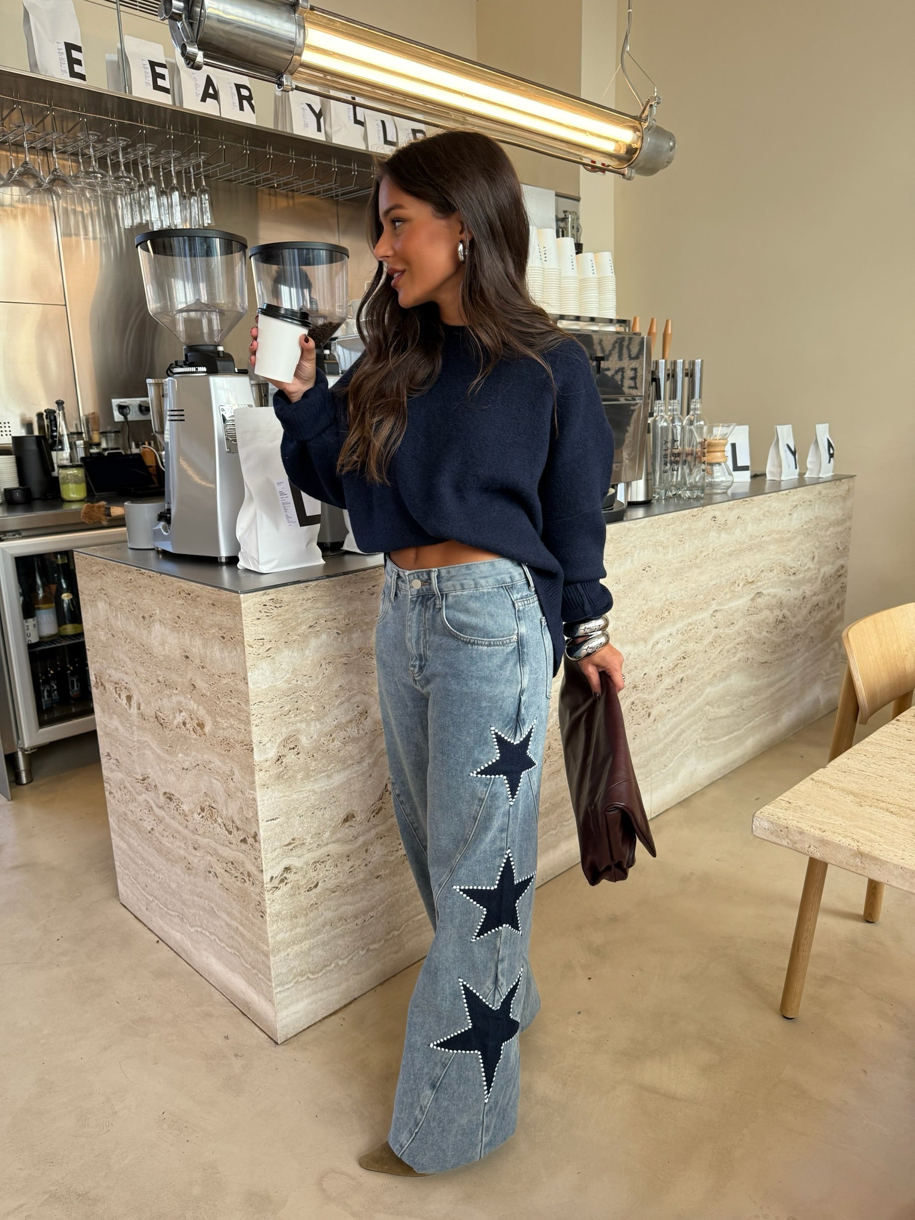 Melisa™ | Jeans Casual rectos de estrellas