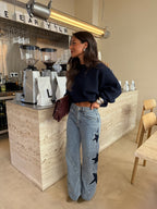 Melisa™ | Jeans Casual rectos de estrellas