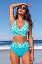 Bikini modellante con stampa a romb