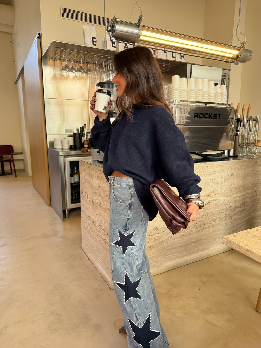 Melisa™ | Jeans Casual rectos de estrellas