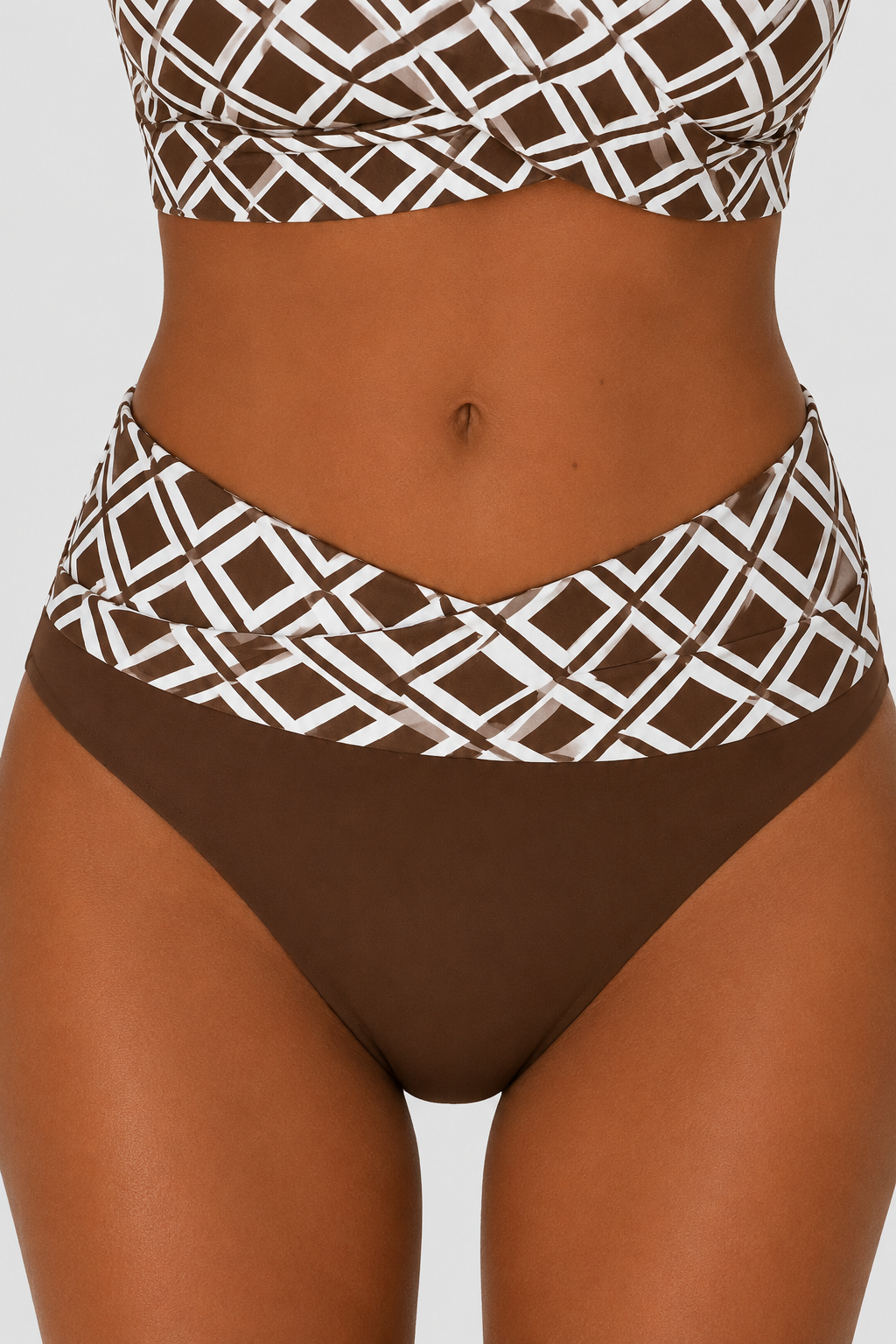 Bikini modellante con stampa a romb