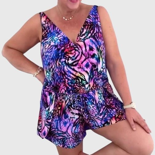 Elena  - Costume da bagno elegante con scollo a V