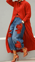 Pantalón con estampado floral